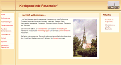 Desktop Screenshot of kirche-possendorf.de