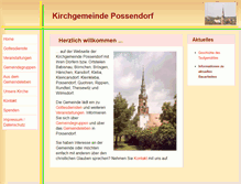 Tablet Screenshot of kirche-possendorf.de